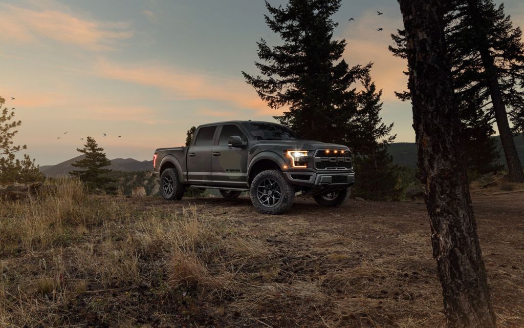 Ford Raptor Truck Wrap in Colorado Mountains