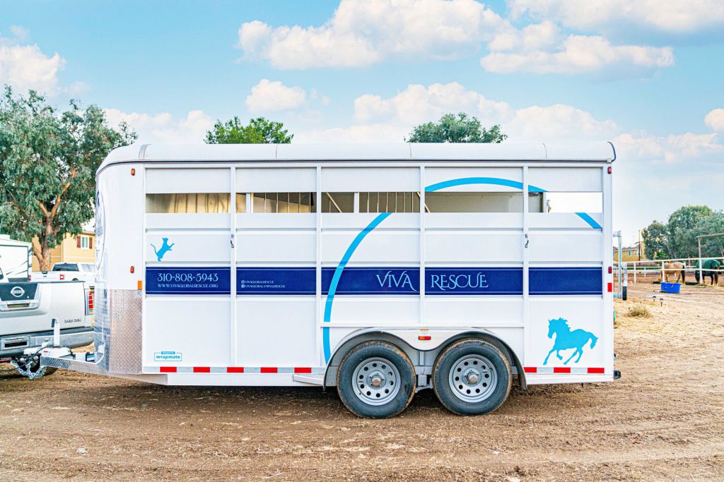 Viva Global Rescue Horse Trailer Wrap - by Wrapmate