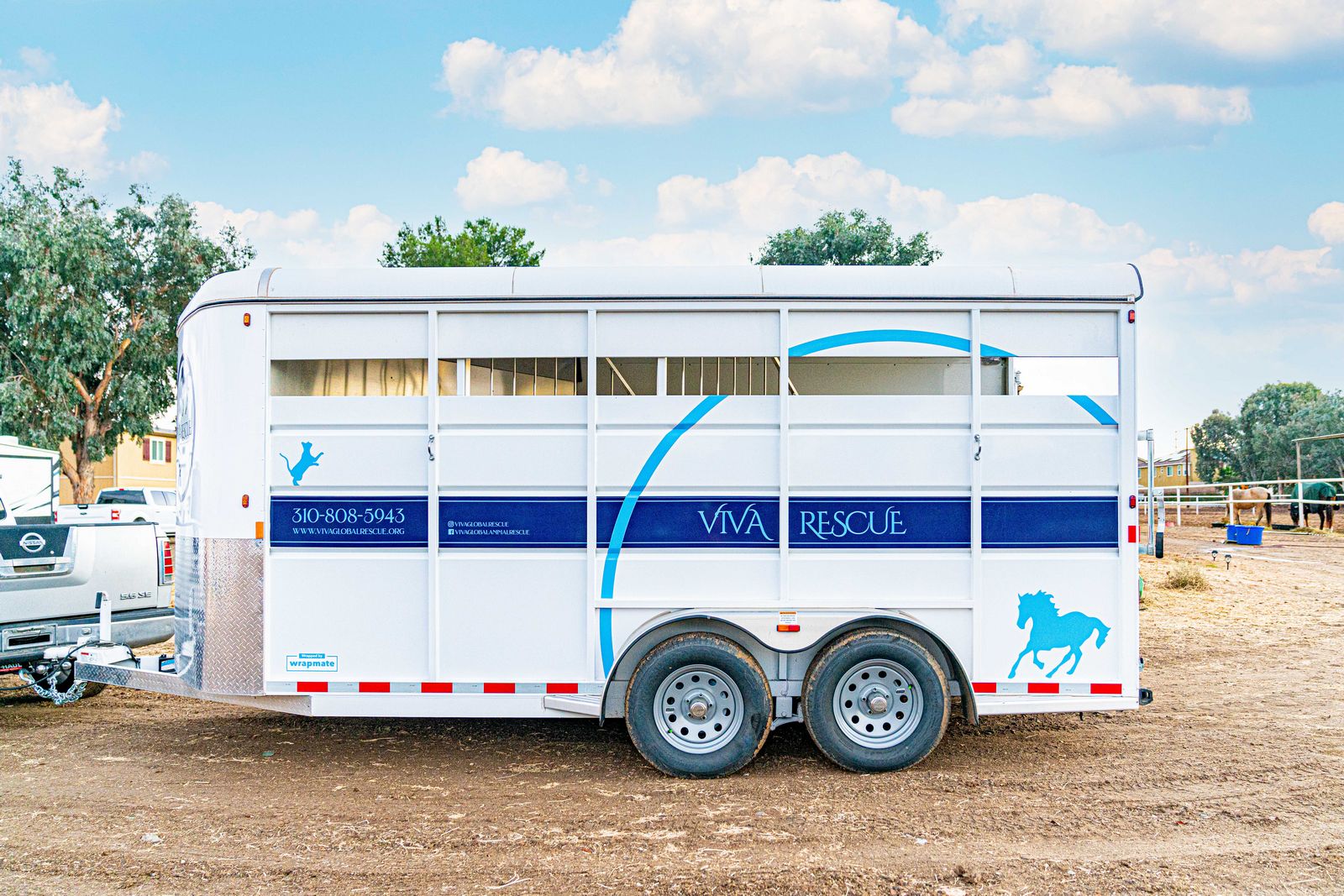 Animal Rescue Horse Trailer Wrap for Viva Global Rescue