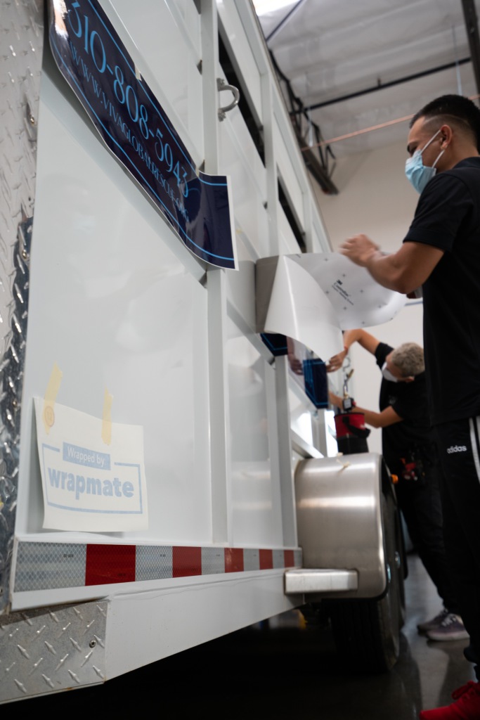 Wrapmate Pro CPR Signs wrapping horsing trailer for Viva Rescue