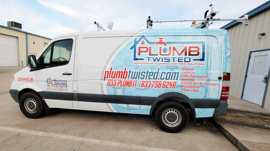 Plumb Twisted Mercedes Benz Sprinter van wrap -- done by Wrapmate