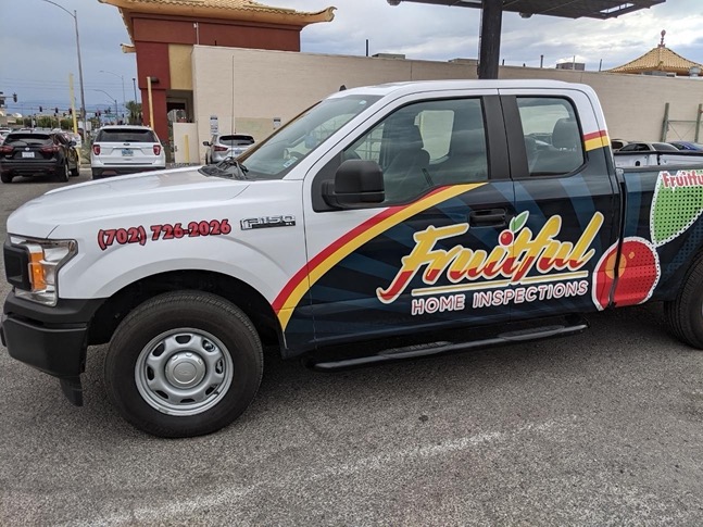 Home Inspection Vehicle Wrap - Truck - By Wrapmate