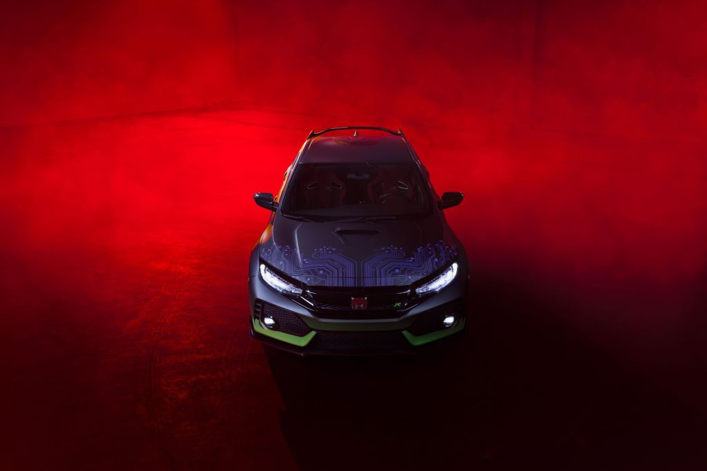 Honda Civic Type R wrap with Transformer-inspired design