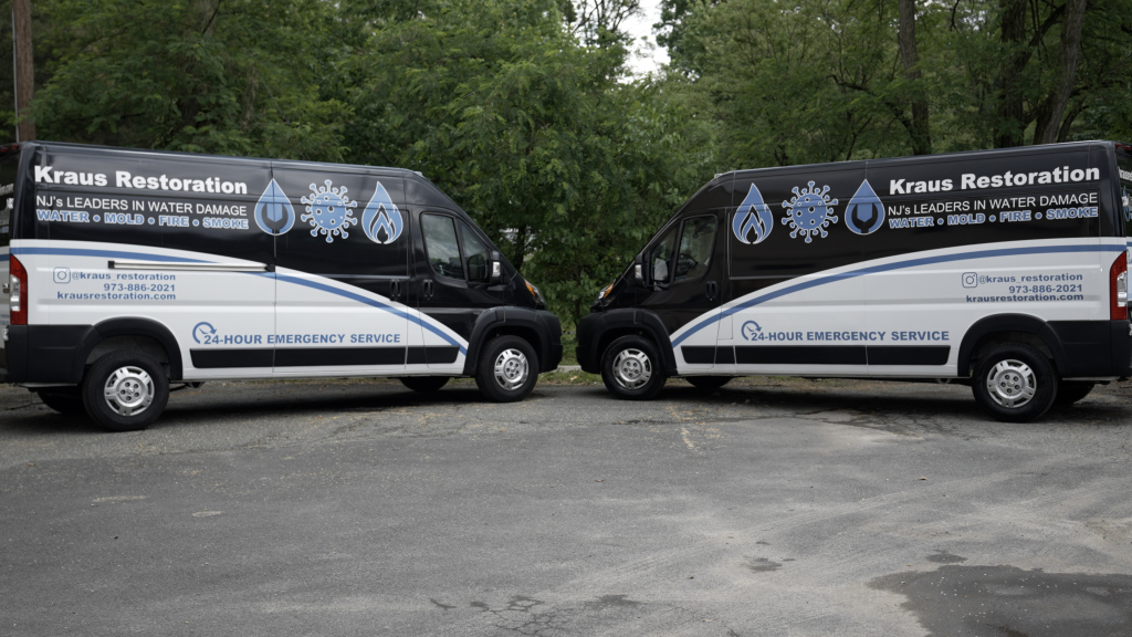Fleet Graphics for Krause Restoration Vans in New Jersey