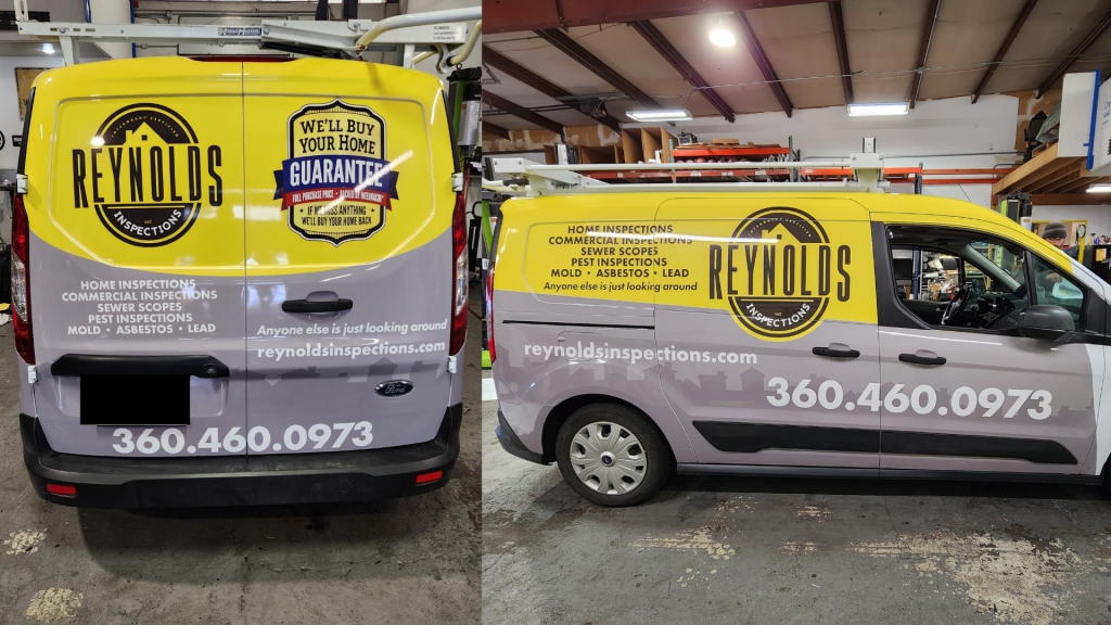 Home Inspection Large Van Wrap - By Wrapmate