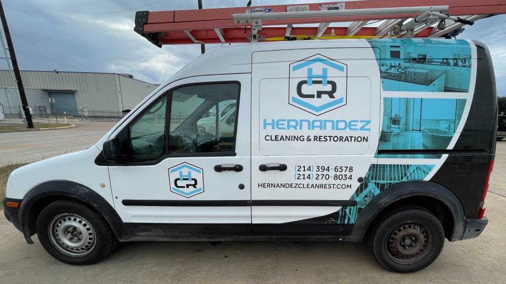Medium wrap example for a van - designed, printed, and installed by Wrapmate