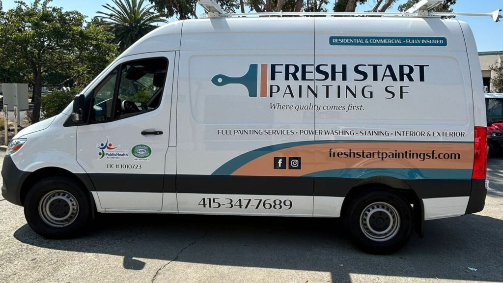 Painting Small Van Wrap - Side View - by Wrapmate