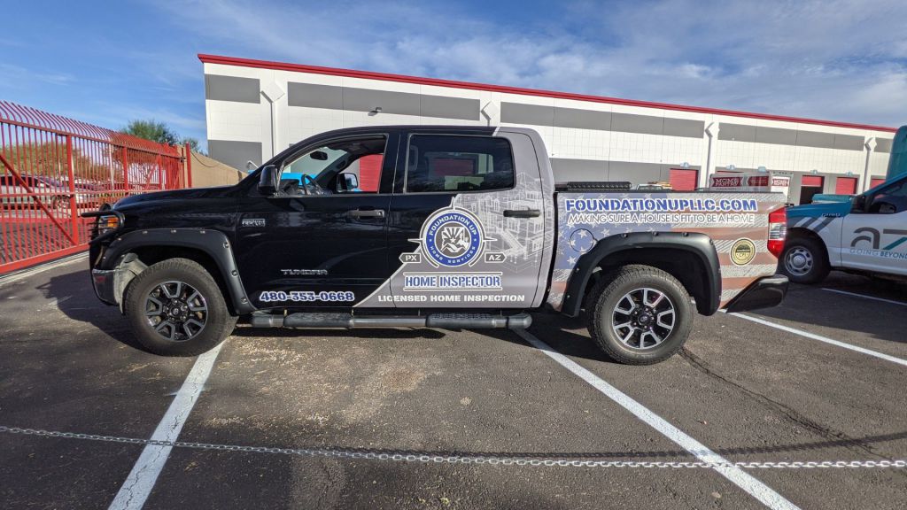 Foundation Up Home Services - Veteran Owned Business - Truck Wrap - By Wrapmate