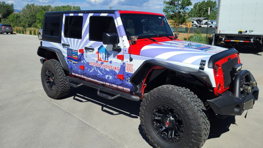 Heroes Housing - Veteran Owned Business - Jeep Wrap - By Wrapmate