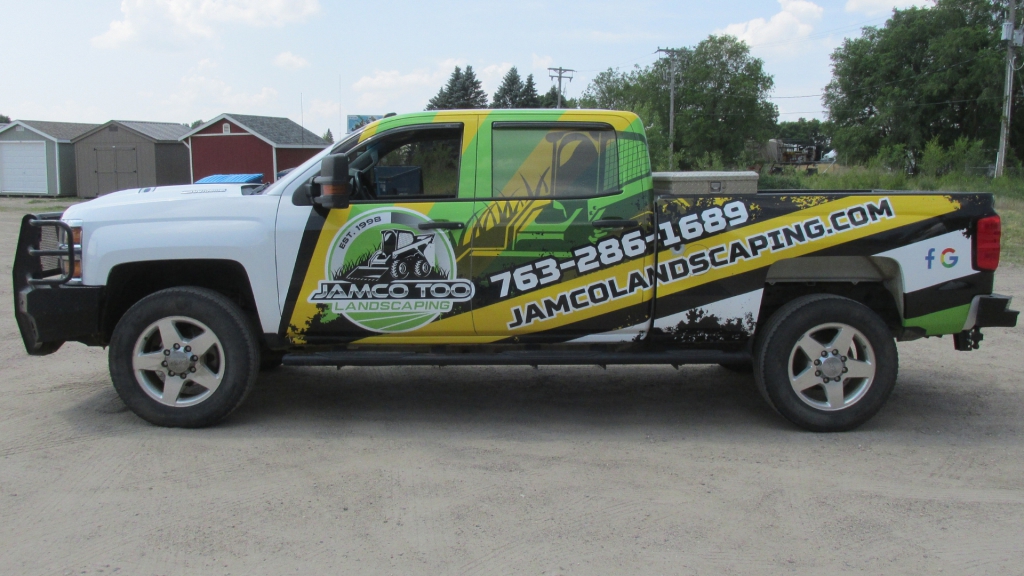 Landscaping Large Truck Wrap - Side View - by Wrapmate