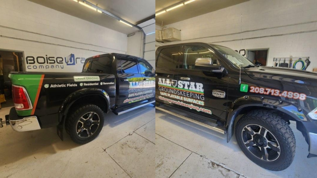 Landscaping Medium Truck Wrap - Side View - by Wrapmate