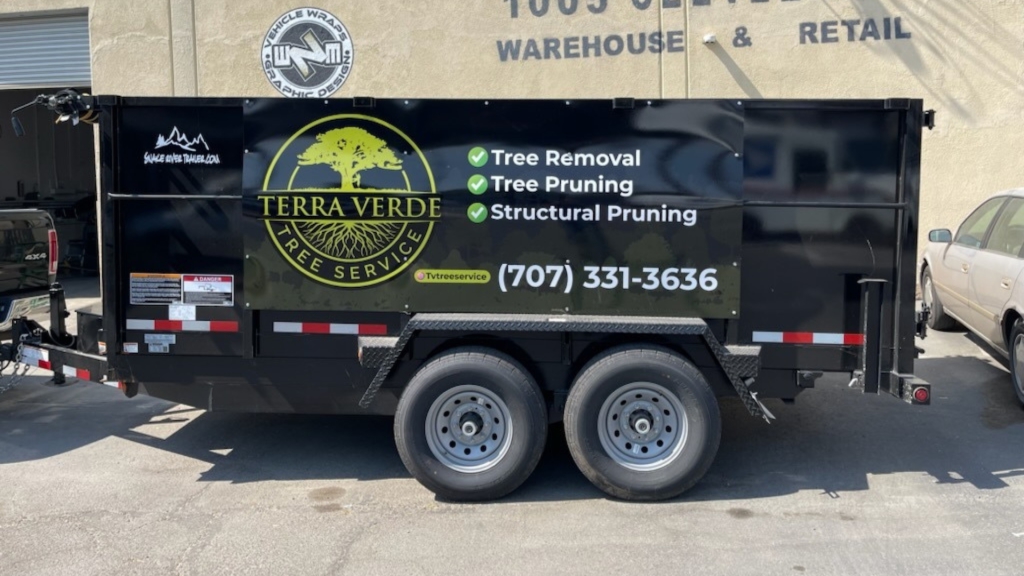 Landscaping Small Trailer Wrap - Side - by Wrapmate