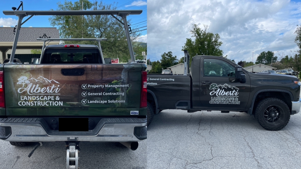 Landscaping Small Truck Wrap - Rear & Side - by Wrapmate