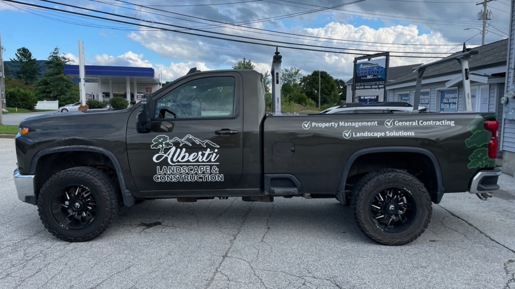 Landscaping Small Truck Wrap - Side View - by Wrapmate