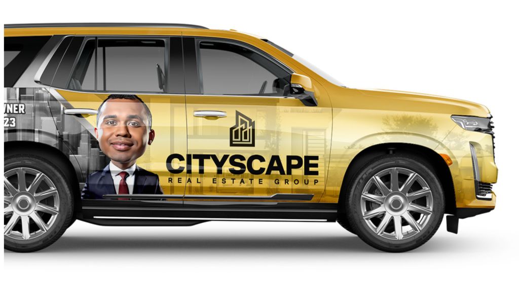 Real Estate Full SUV Wrap - Side View - by Wrapmate