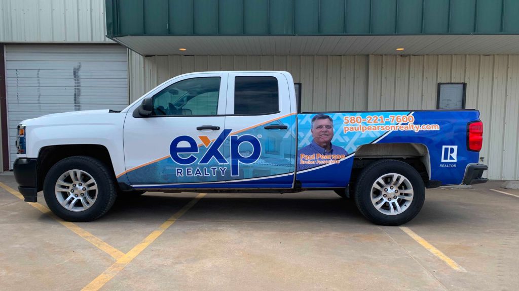 Real Estate Large Truck Wrap - Side View - by Wrapmate