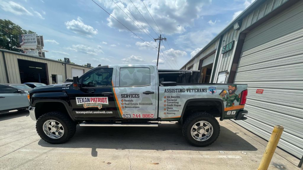 Texan Patriot Consulting - Veteran Owned Business - Truck Wrap - By Wrapmate