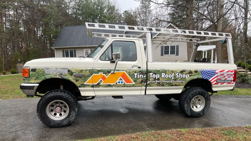 Tin Top Roof Shop - Veteran Owned Business - Truck Wrap - By Wrapmate