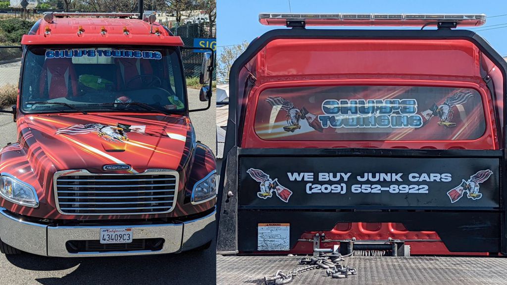 Transportation Full Truck Wrap - Front and Back View - by Wrapmate