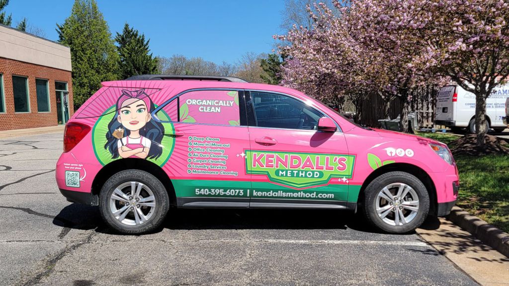 Cleaning Services Full SUV Wrap - Side View - by Wrapmate