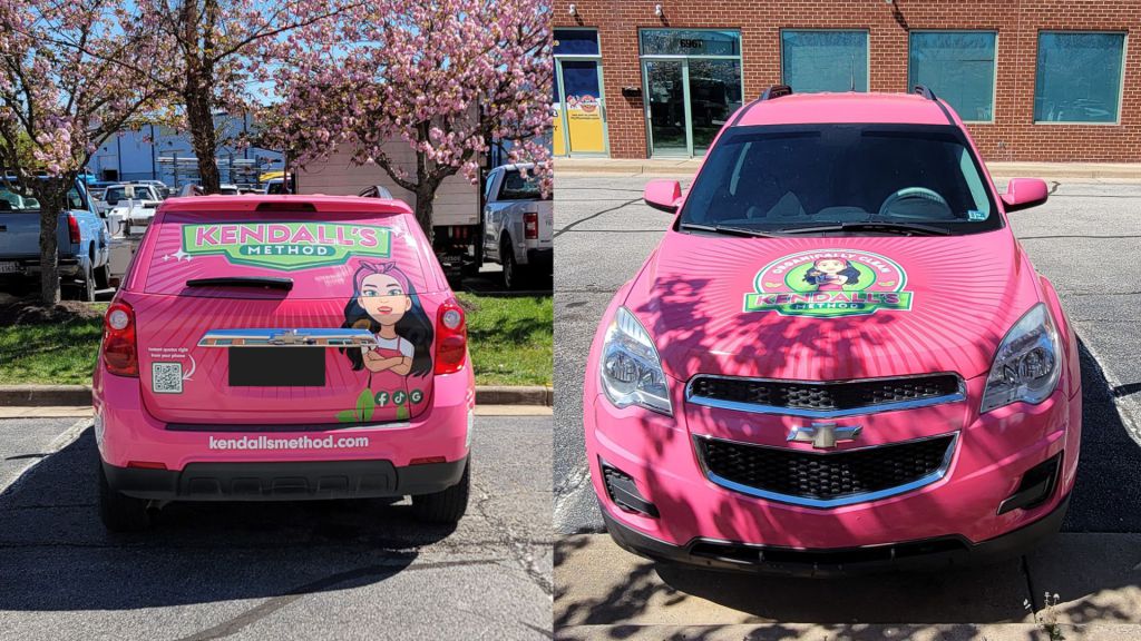 Cleaning Services Full SUV Wrap - Rear and Hood View - by Wrapmate
