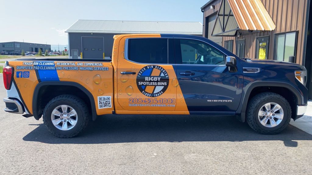 Cleaning Services Medium Truck Wrap - Side View - by Wrapmate