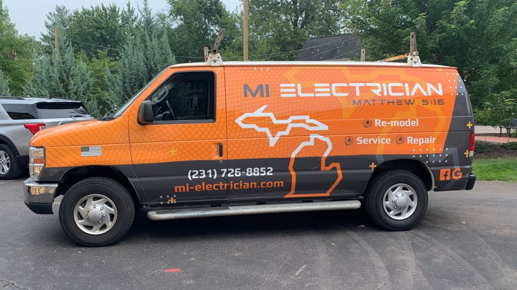 Electrical Services Full Van Wrap - Side View - by Wrapmate
