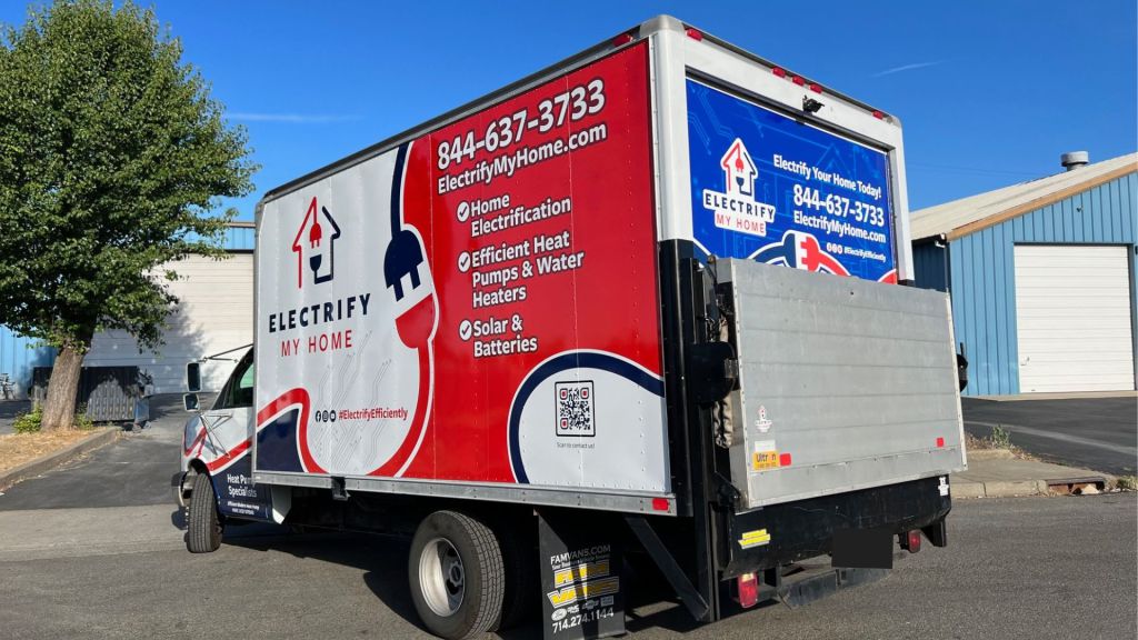 Electrical Services Medium Box Truck Wrap - Side View - by Wrapmate