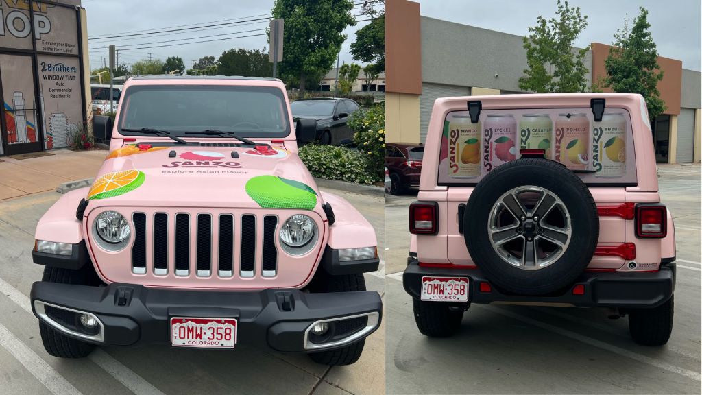 Food Services Full Jeep Wrap - Front and Rear View - by Wrapmate
