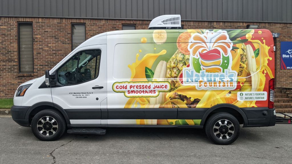 Food Services Large Van Wrap - Side View - by Wrapmate