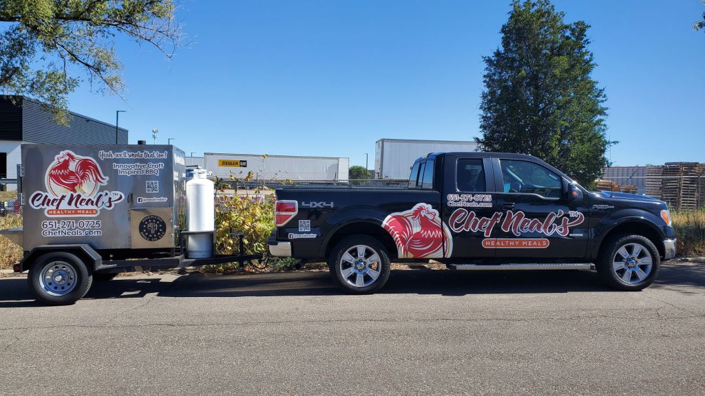 Food Services Small Truck Wrap - Side View - by Wrapmate