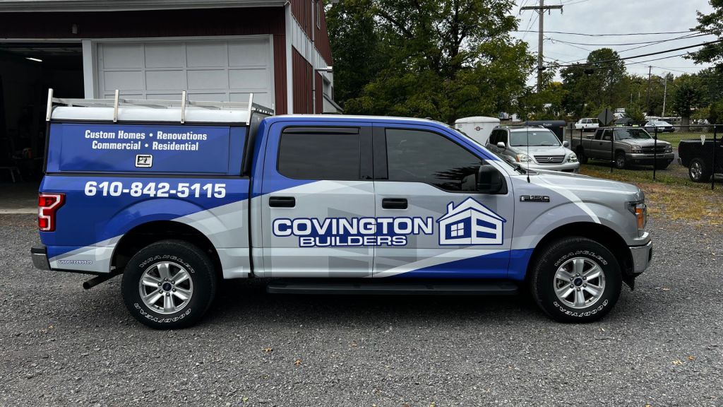 General Contractor Full Truck Wrap - Side View - by Wrapmate