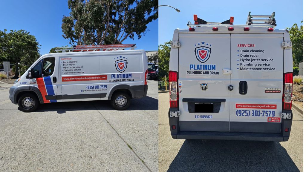 Plumbing Small Van Wrap - Side and Rear View - by Wrapmate