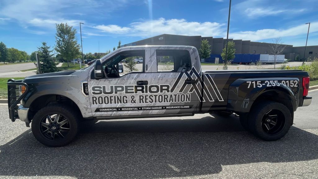 Roofing Services Full Truck Wrap - Side View - by Wrapmate