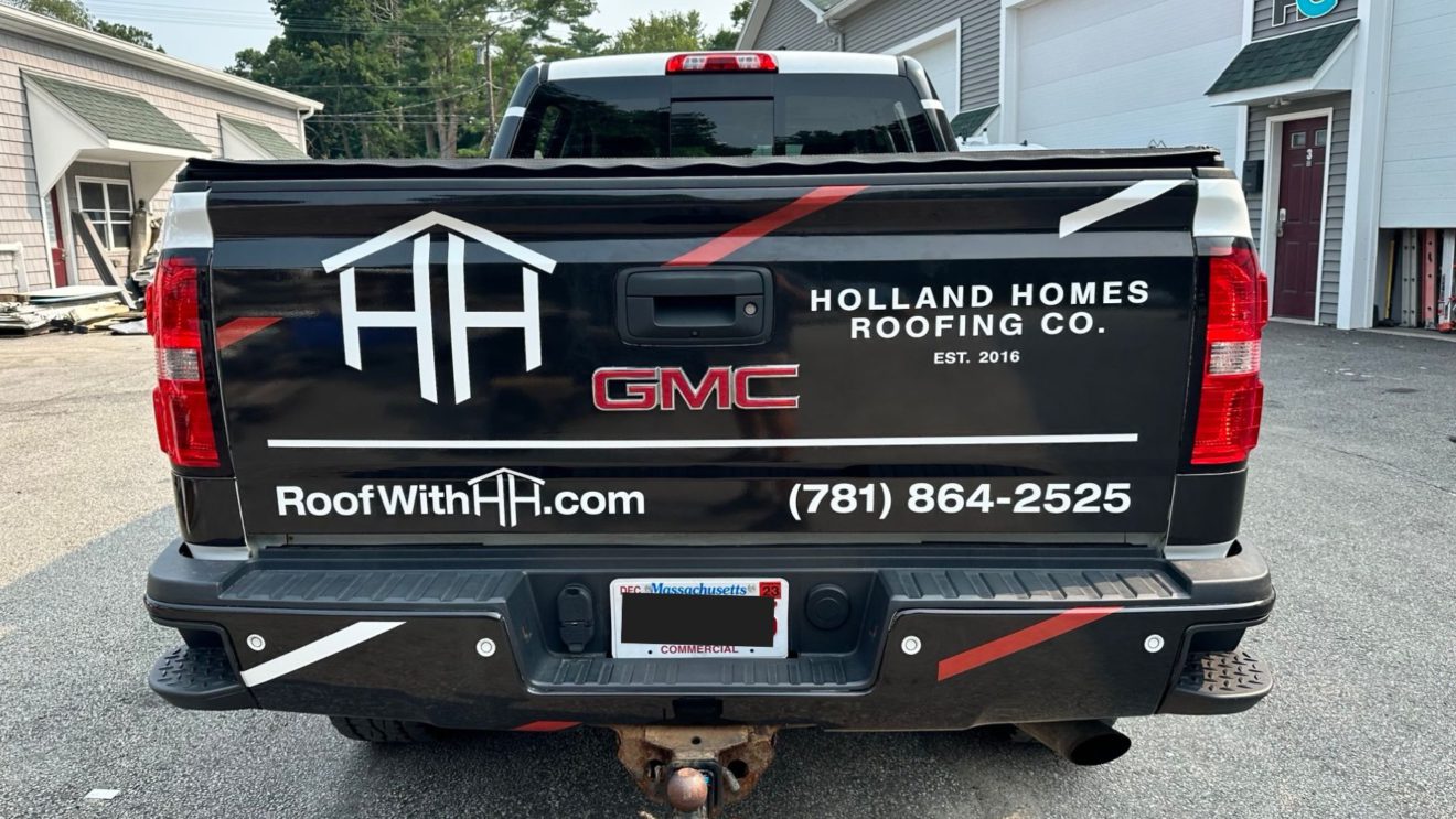 Roofing Services vehicle wrap designs, examples & price ranges