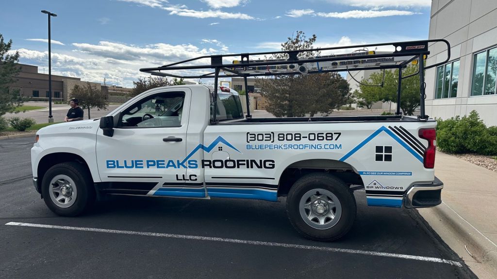 Roofing Services Small Truck Wrap - Side View - by Wrapmate