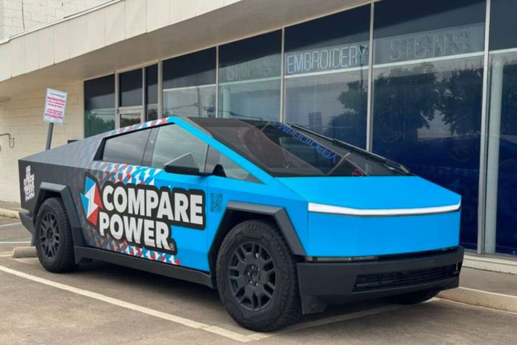 Cybertruck Wrap Ideas by Wrapmate - Compare Power - 01