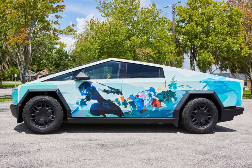 Cybertruck Wrap Ideas by Wrapmate - Gigantic Rampage Edition - 01