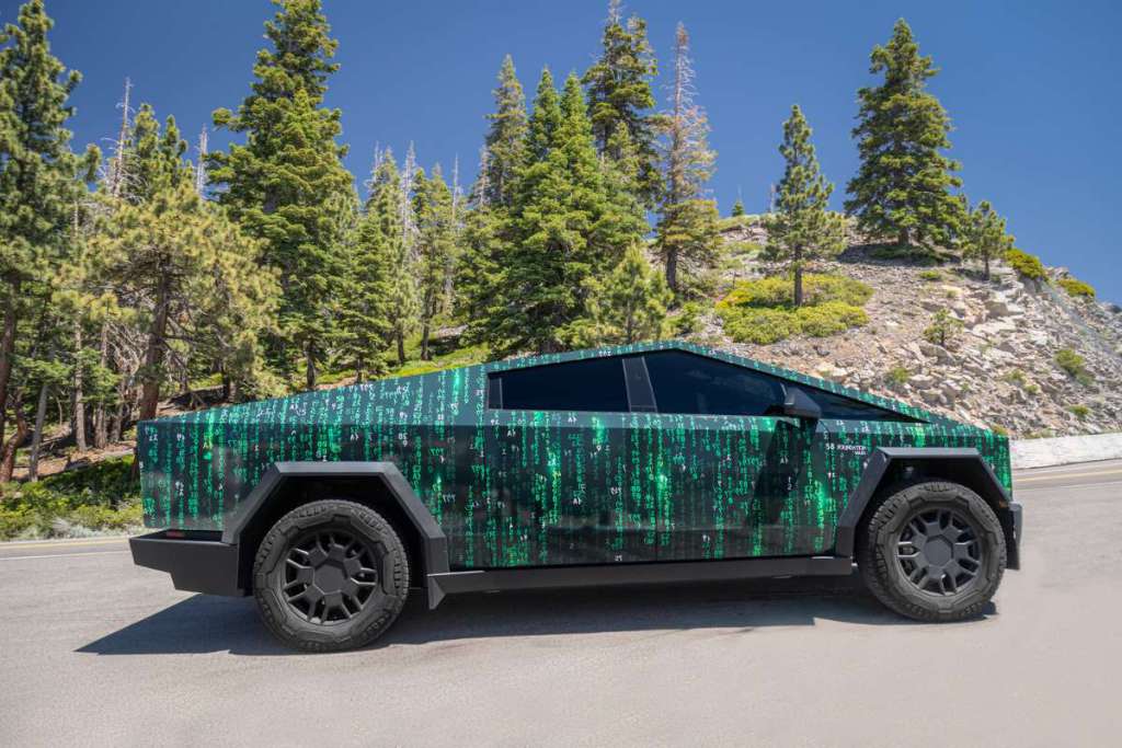 Cybertruck Wrap Ideas by Wrapmate - The Matrix - 02