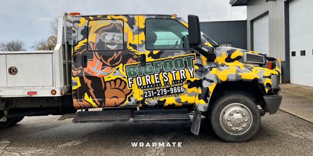 Best Vehicle Wraps by Wrapmate - Truck Wrap - Bigfoot Forestry