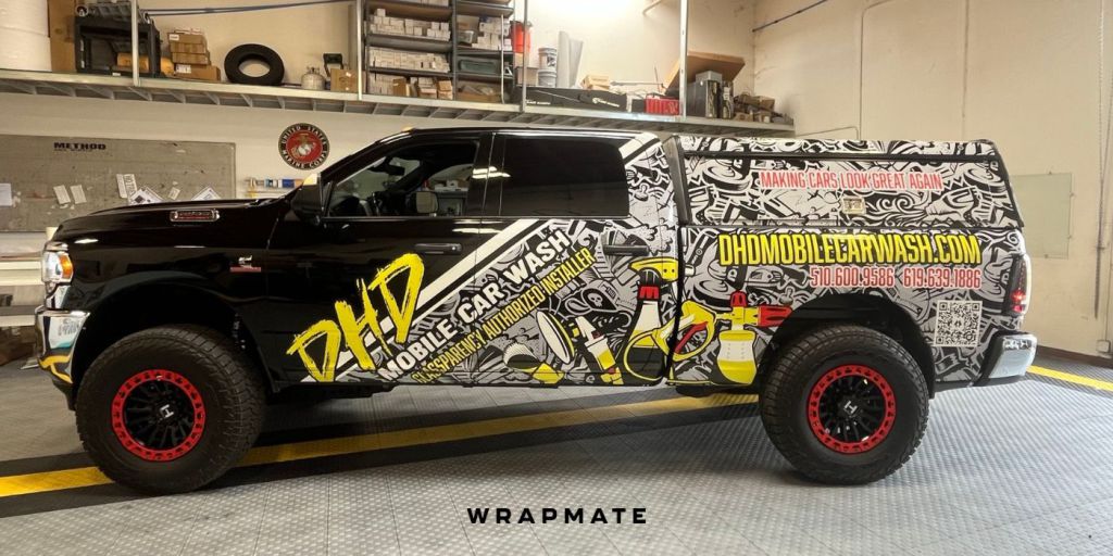 Best Vehicle Wraps by Wrapmate - Truck Wrap - DHD Mobile Car Wash