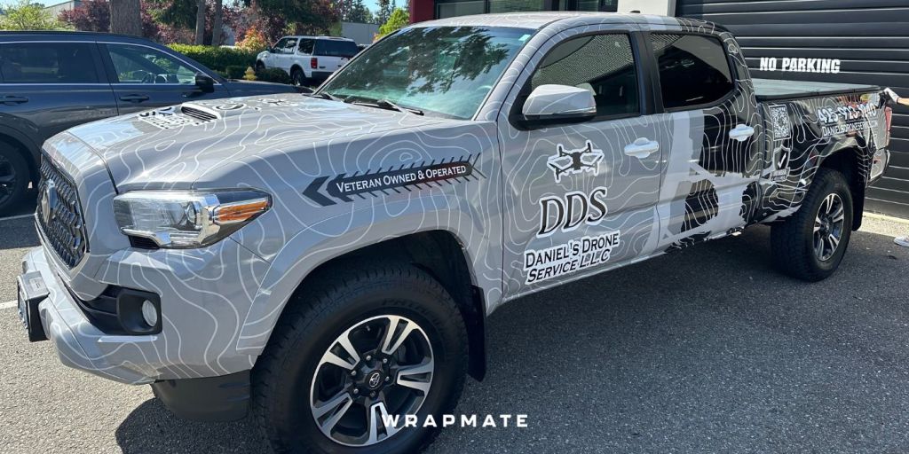 Best Vehicle Wraps by Wrapmate - Truck Wrap - Daniel's Drone Service