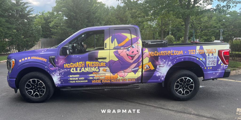 Best Vehicle Wraps by Wrapmate - Truck Wrap - Hogwash Pressure Cleaning