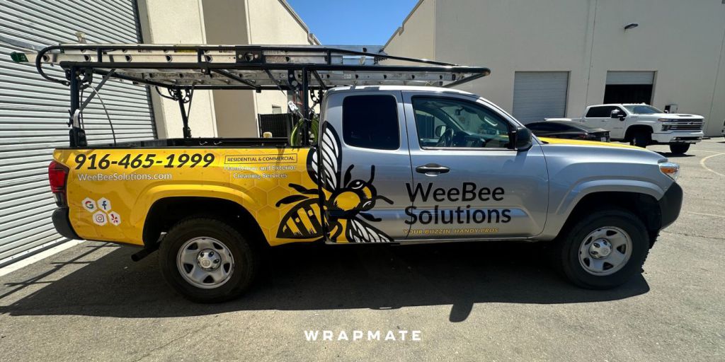 Best Vehicle Wraps by Wrapmate - Truck Wrap - Wee Bee Solutions