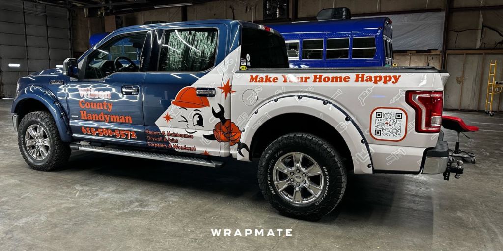 Best Vehicle Wraps by Wrapmate - Truck Wrap - Wilson County Handyman