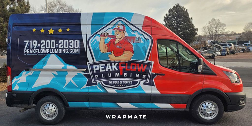 Best Vehicle Wraps by Wrapmate - Van Wrap - Peak Flow Plumbing