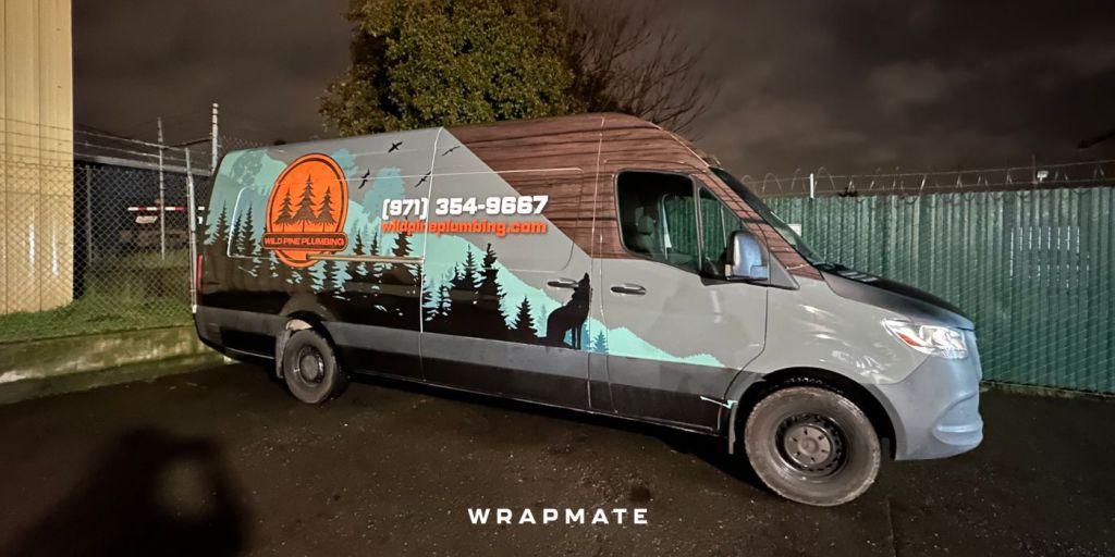 Best Vehicle Wraps by Wrapmate - Van Wrap - Wild Pine Plumbing