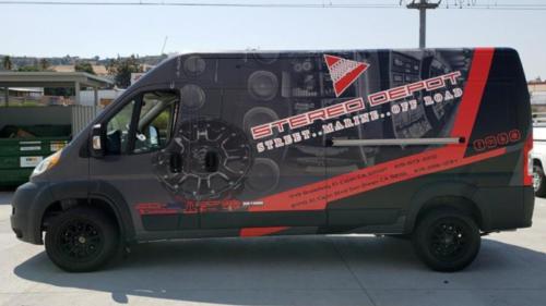 Full wrap example for a Ford Transit van - designed, printed, and installed by Wrapmate